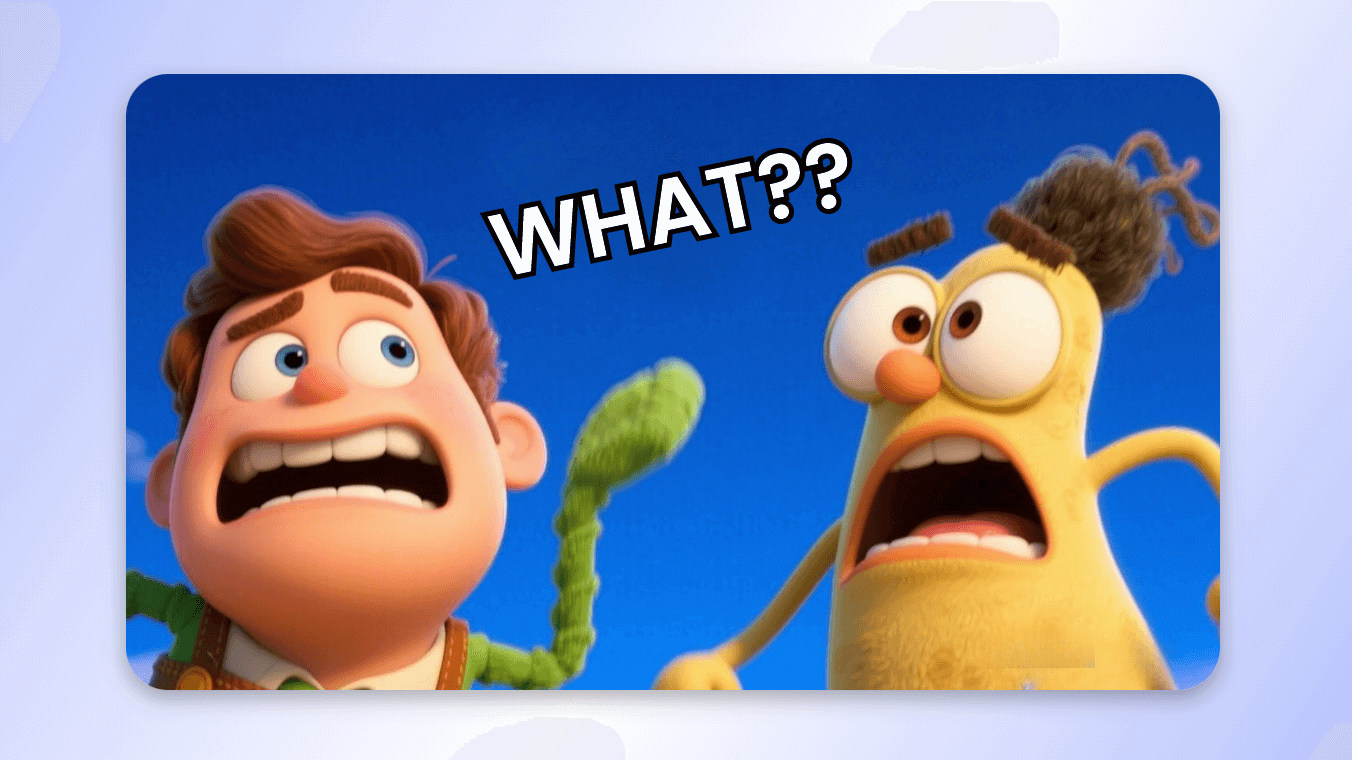 Make funny disney pixar meme in clipfly 1