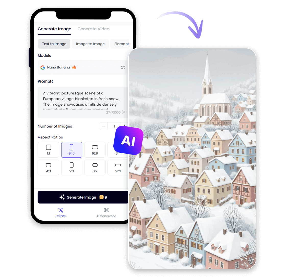 Make your own wallpaper on the phone