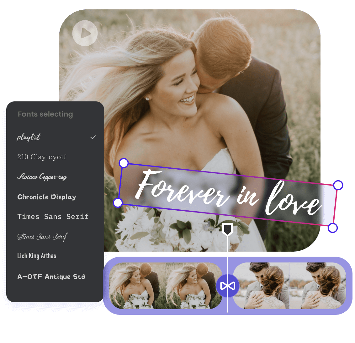 Como fazer um vídeo de casamento usando várias fontes