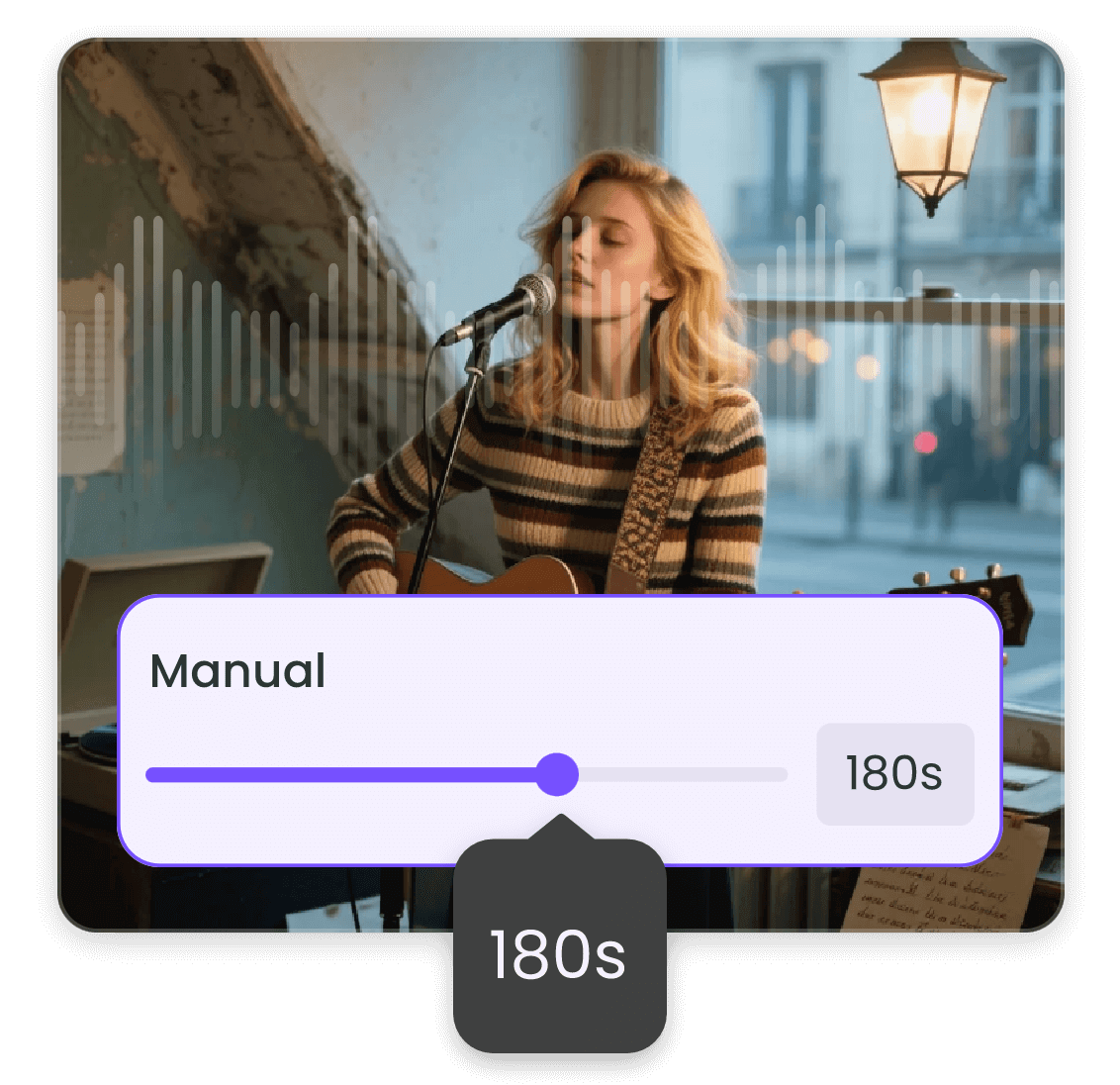 Manually adjust lofi music duration with ai lofi song maker