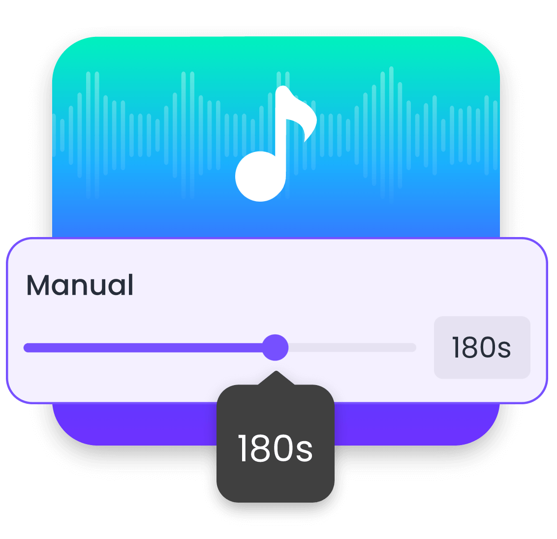 Manually adjust music duration in Clipfly AI song generator