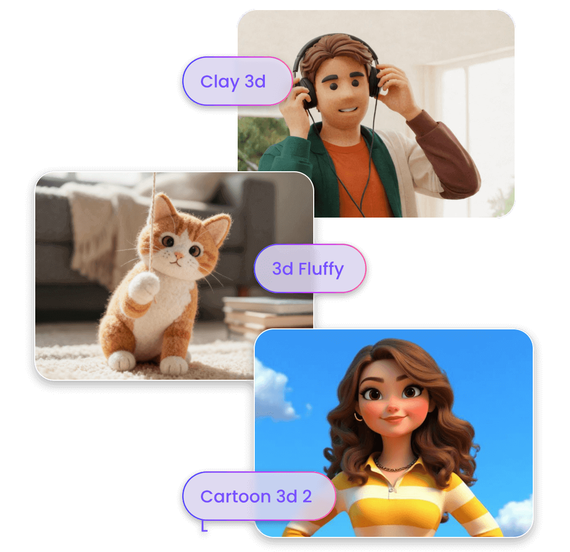 Multiple 3d style options in clipfly 2d to 3d converter