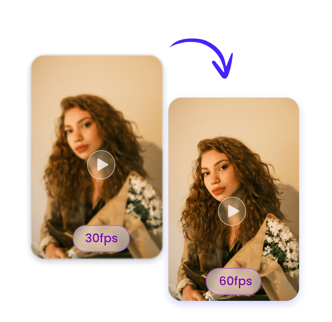Optimize frame rate while upscaling the video