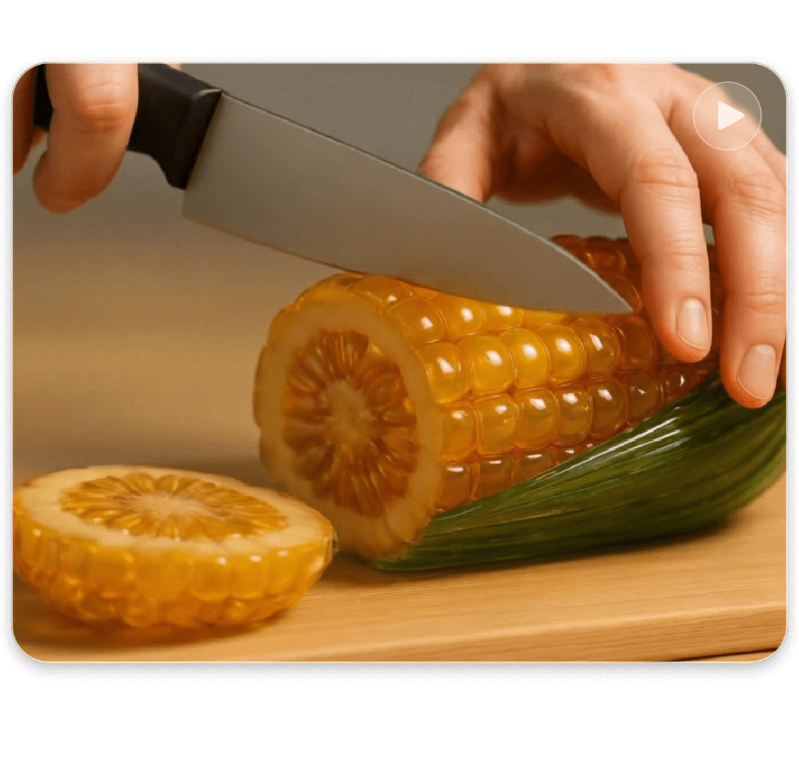 Perfect glass fruit and object cutting performance