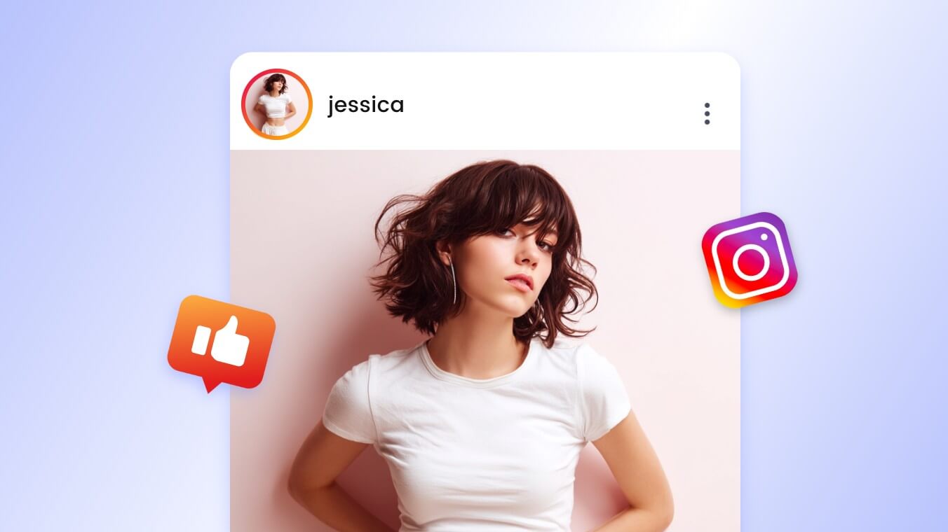 Publique sua imagem de IA realista nas redes sociais