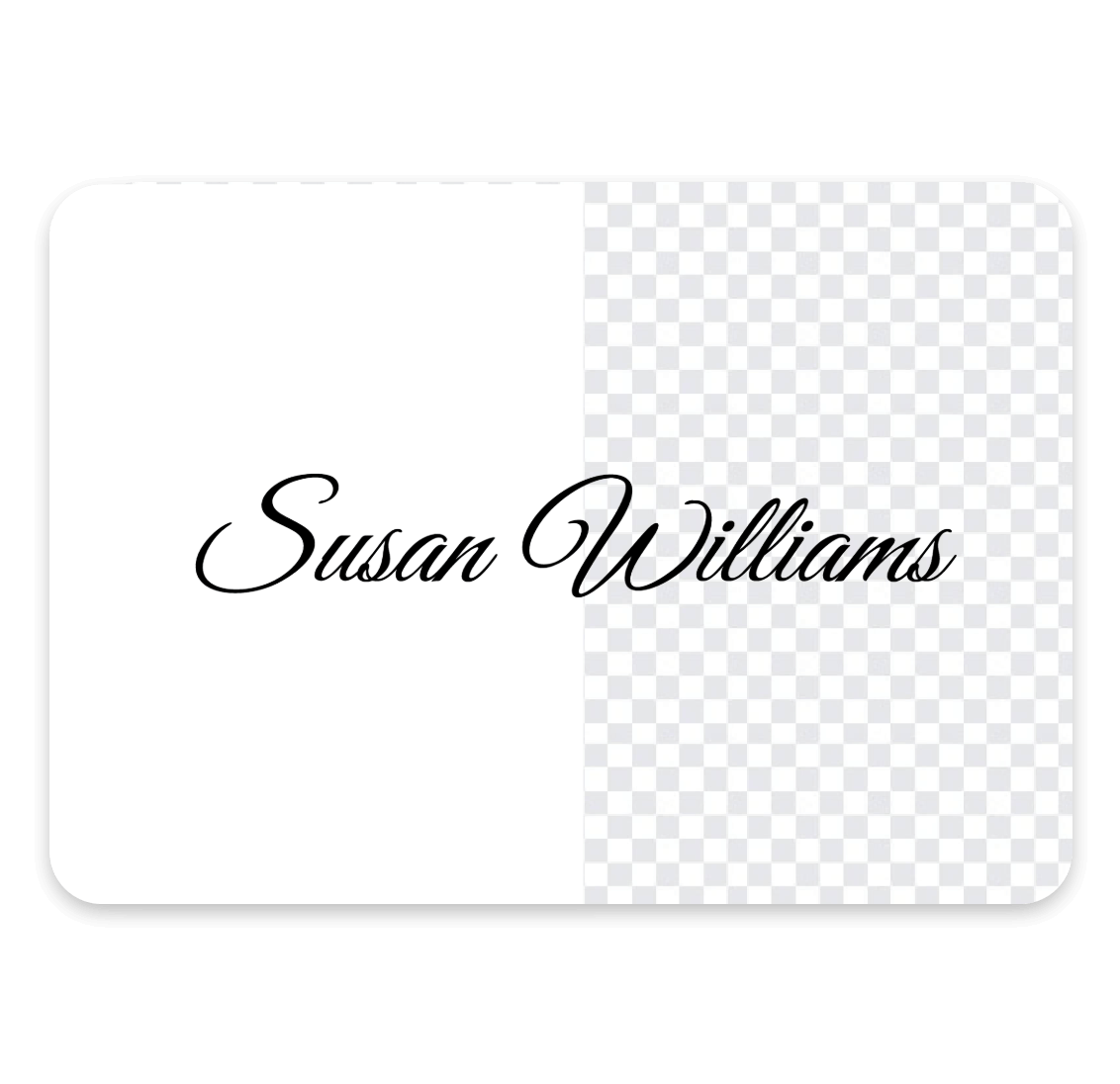 Remove a signature from white background with clipfly white bg remover