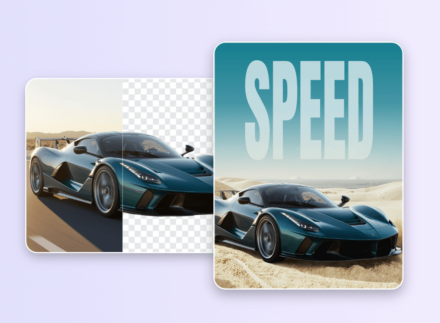 Remover o fundo de uma foto de carro e alterar seu fundo