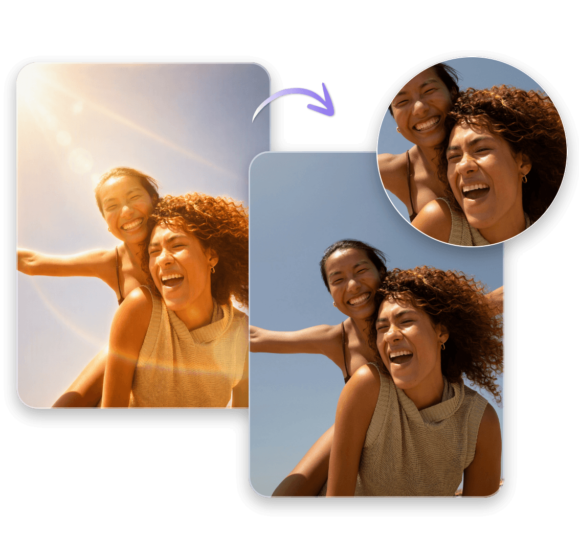 Remove filter from photo to keep details natural