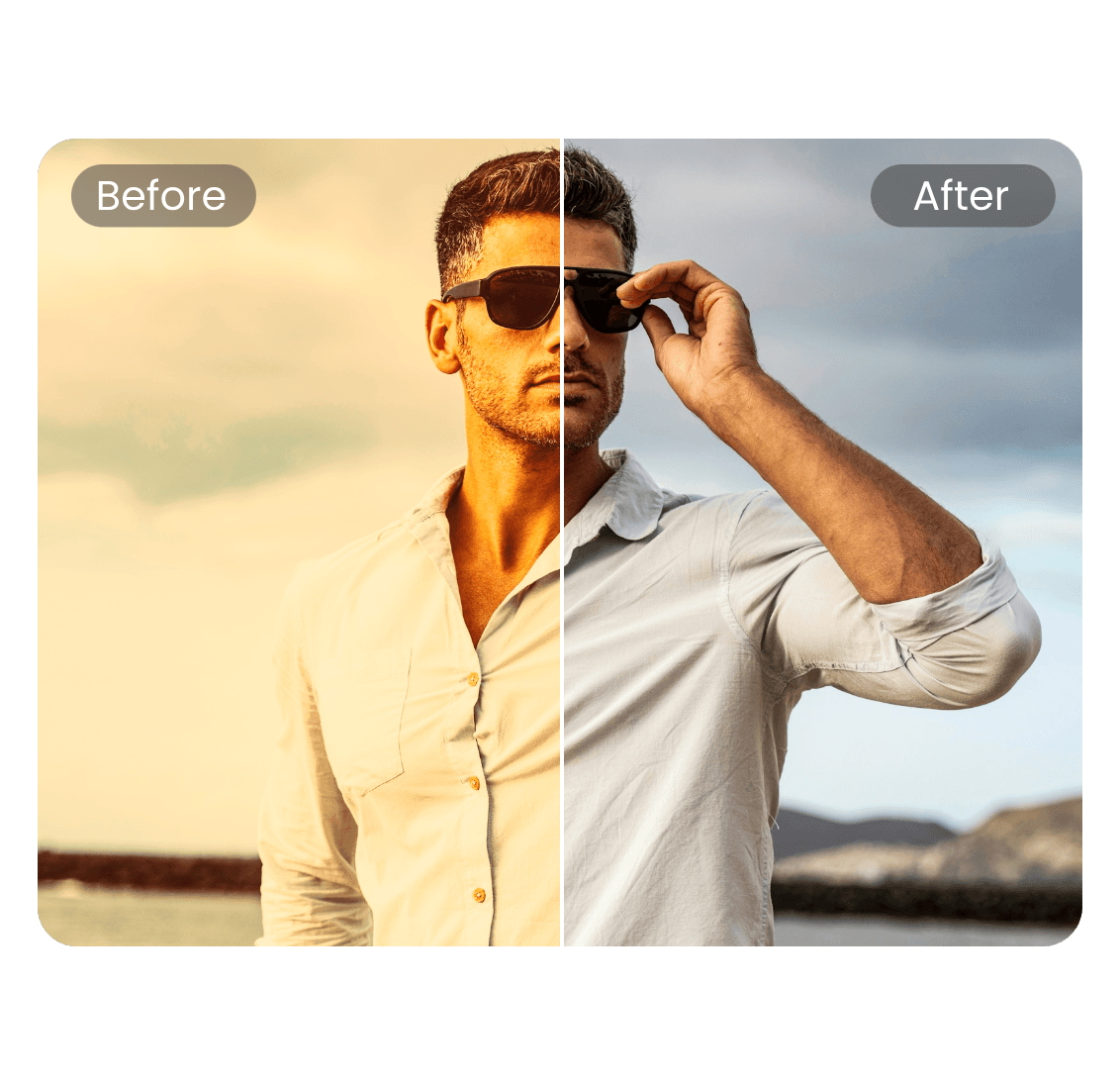 Remove filters from photos instantly