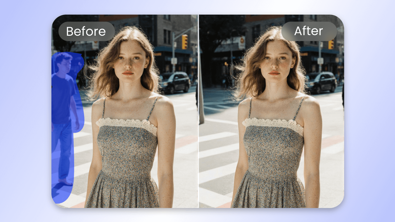 Remove people from photo