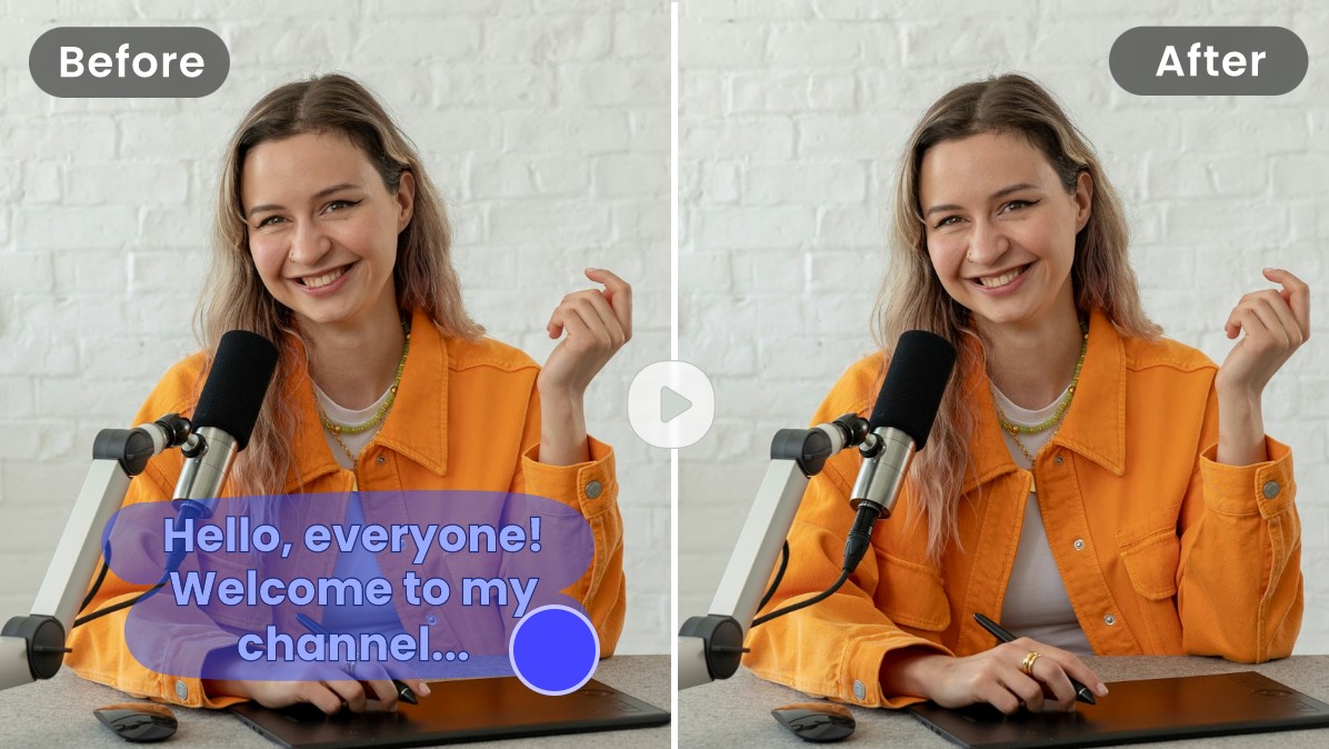 Remove text from videos
