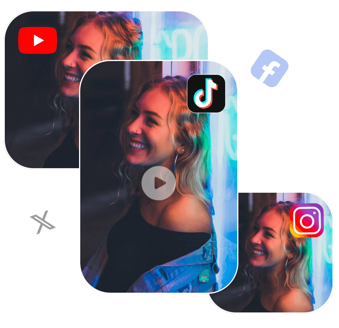 Resize a video for social media using clipfly video resizer