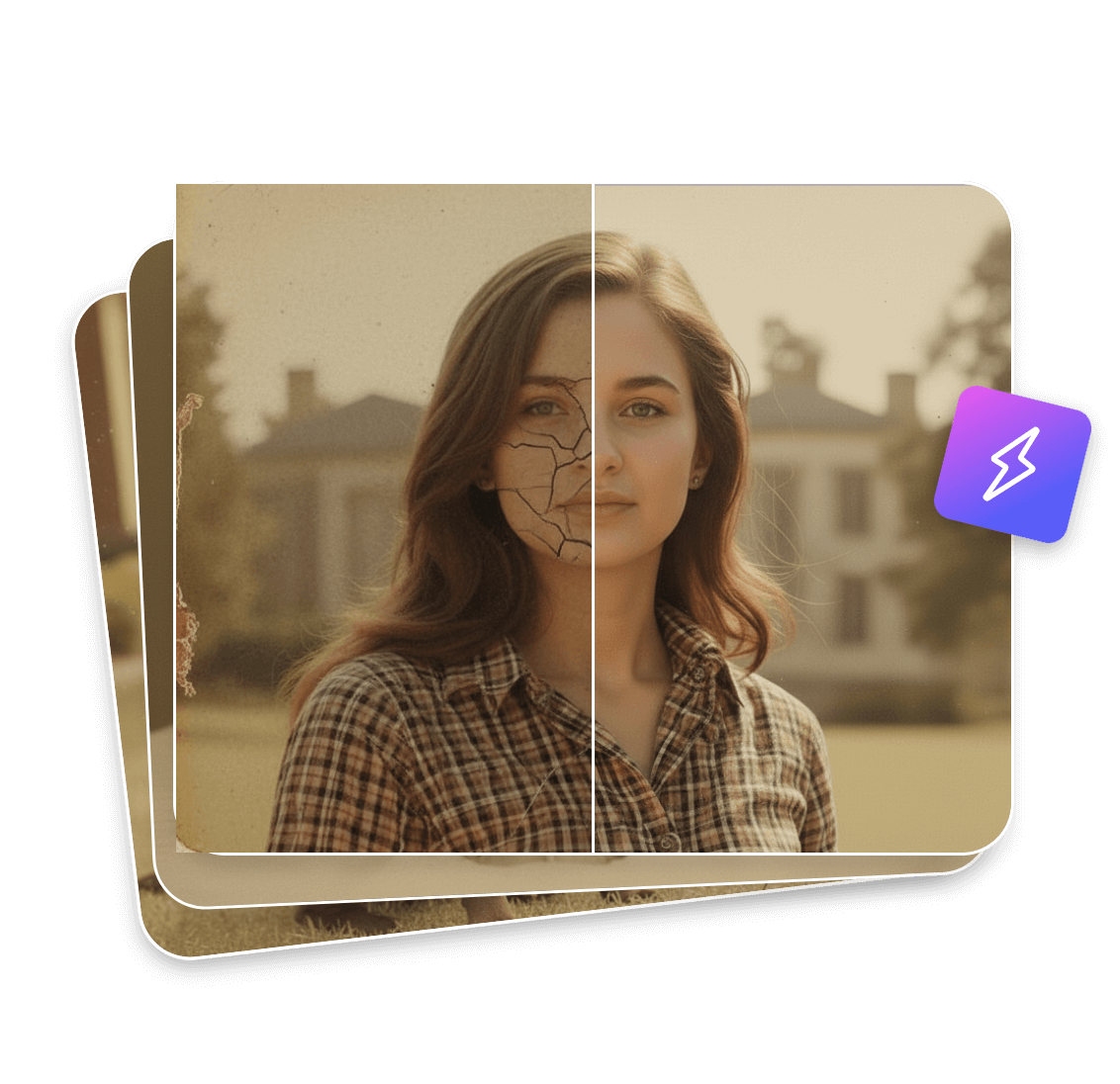 Restore multiple photos at once with batch processing