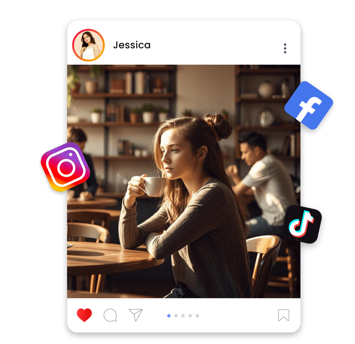 Share AI made movies on social media