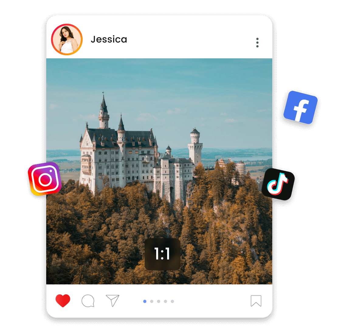 Share your moments in your social media a castle overview