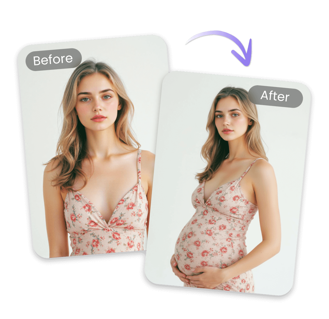 Simulate yourself pregnant with ai pregnant filter
