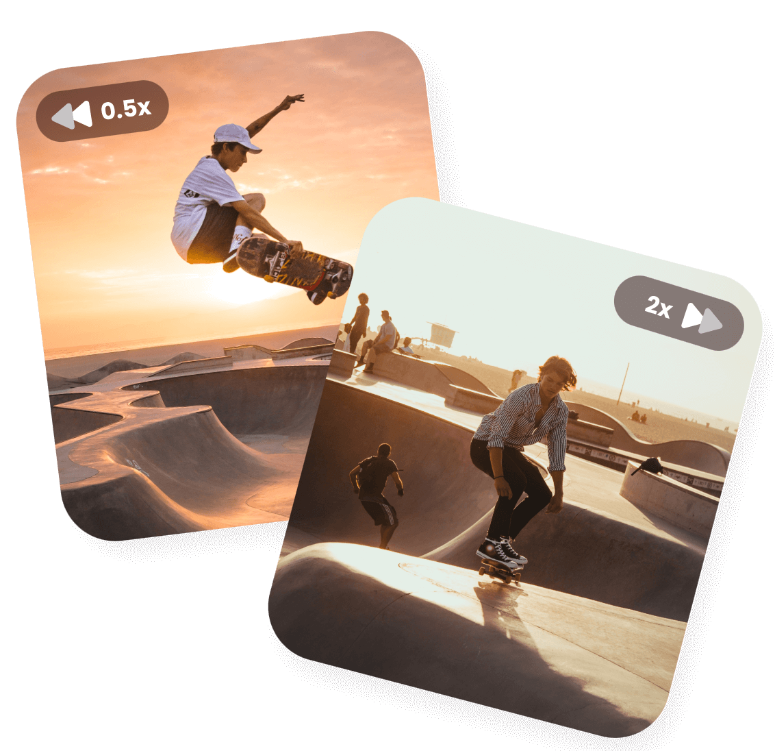 Slow down and speed up a video with clipfly video speed changer