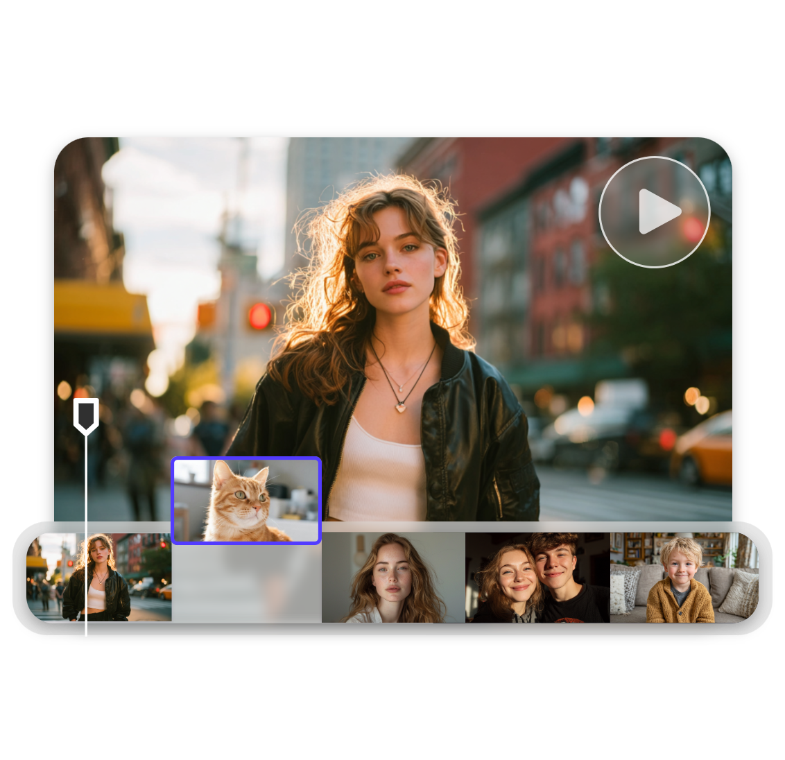 Smart photo ordering makes videos flow