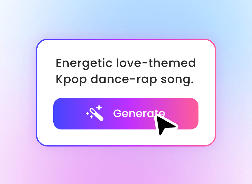 Step one enter a text prompt to describe the kpop song you want