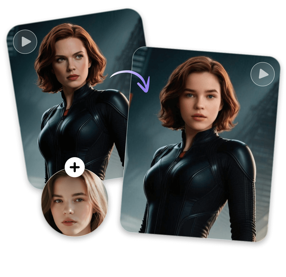 Swap faces with models or celebrities