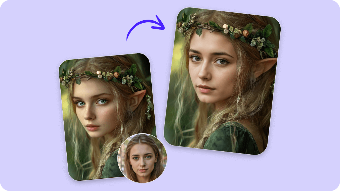 Troque rostos com personagens virtuais