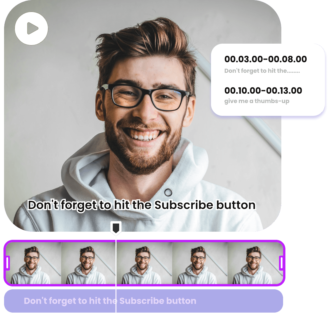 Synchronize subtitles with video accurately in specific time with Clipfly AI