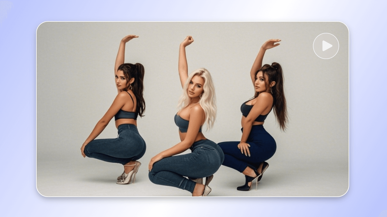 Três garotas fazem um tutorial em vídeo de twerk