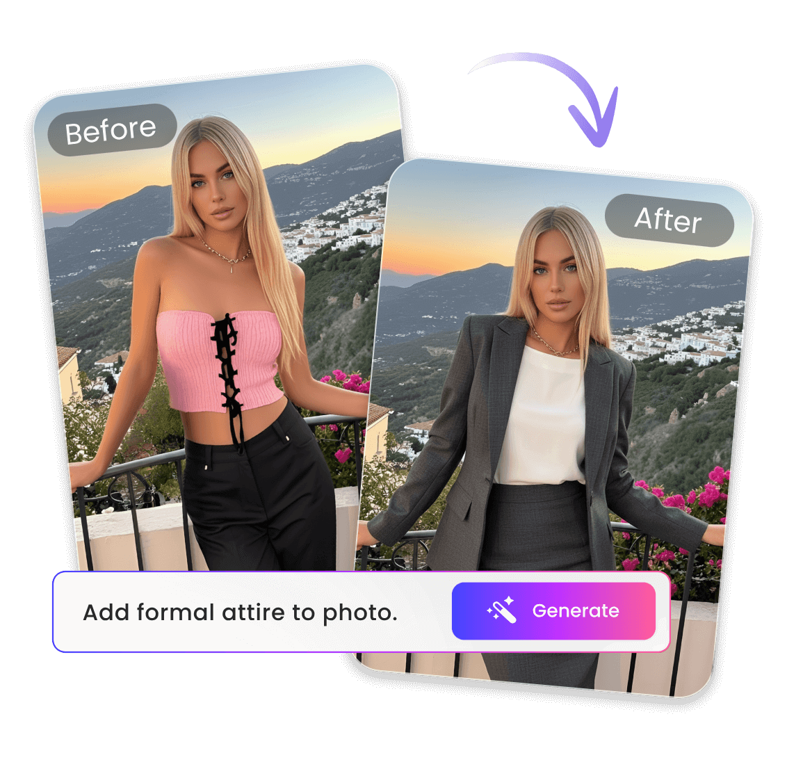 Transform her apparel into professional outfit