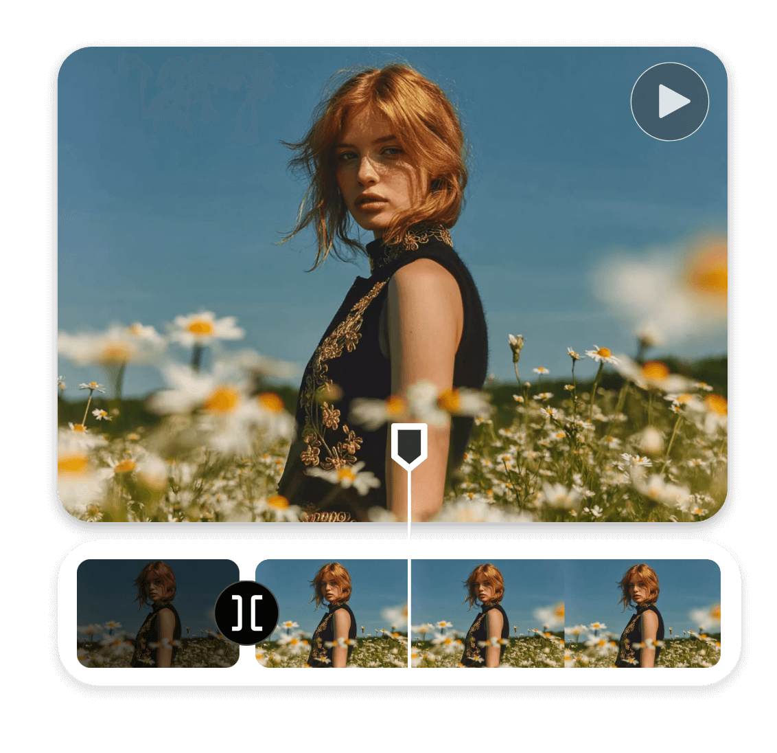 Trim a long video into a short video in clipfly video editor