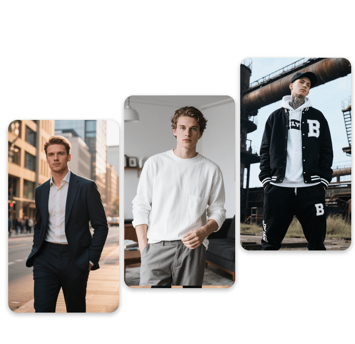 Try different boyfriend types from soft to sporty