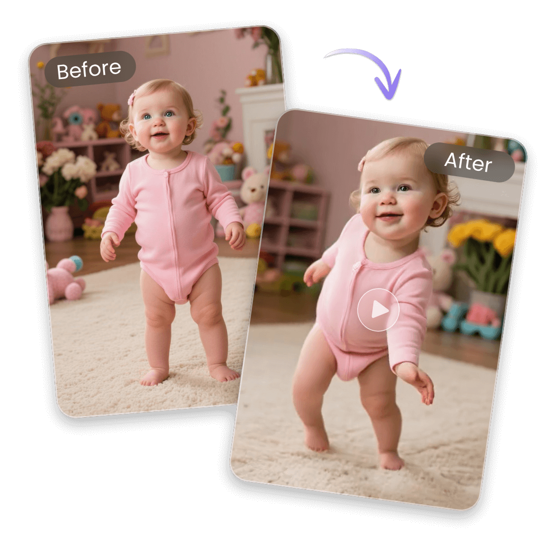 為女寶寶製作 AI 跳舞影片