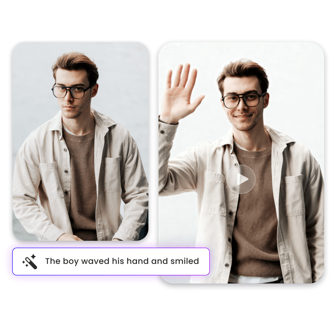 Turn a photo of a boy into an ai video