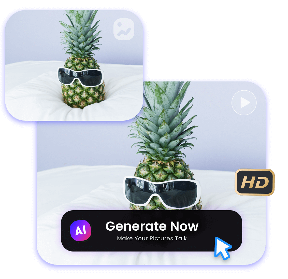 Turn image into a high quality meme video with ai in clipfly