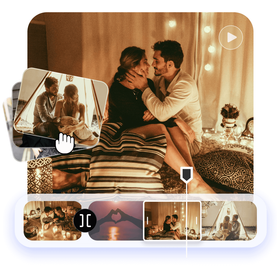 Transforme várias fotografias num vídeo para recordar as suas memórias felizes