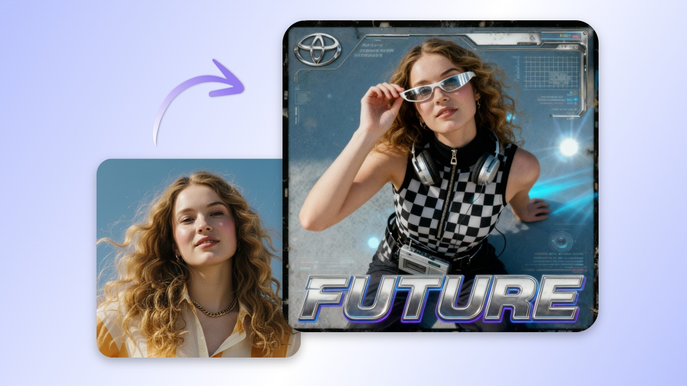Turn selfies and portraits into different styles with Cliply AI photo filters