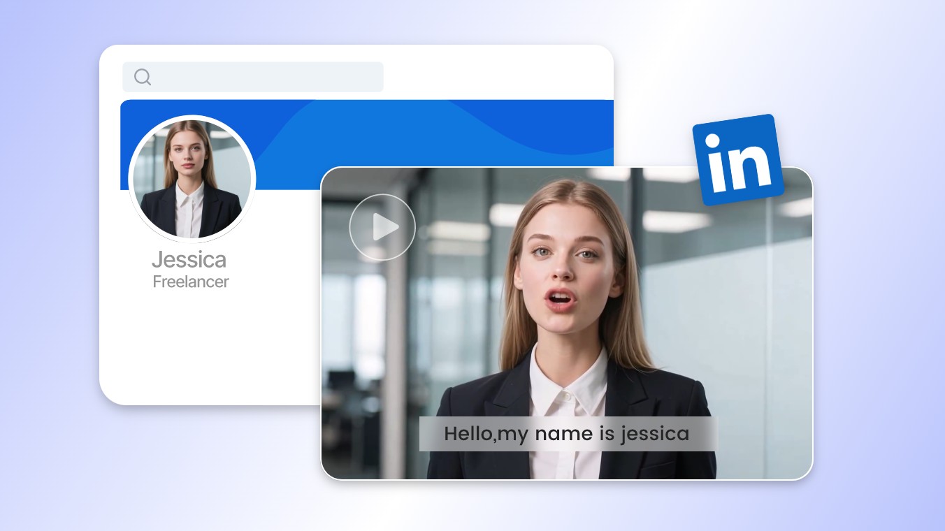 une influenceuse IA présente son entreprise grâce à la création dinfluenceuse IA
