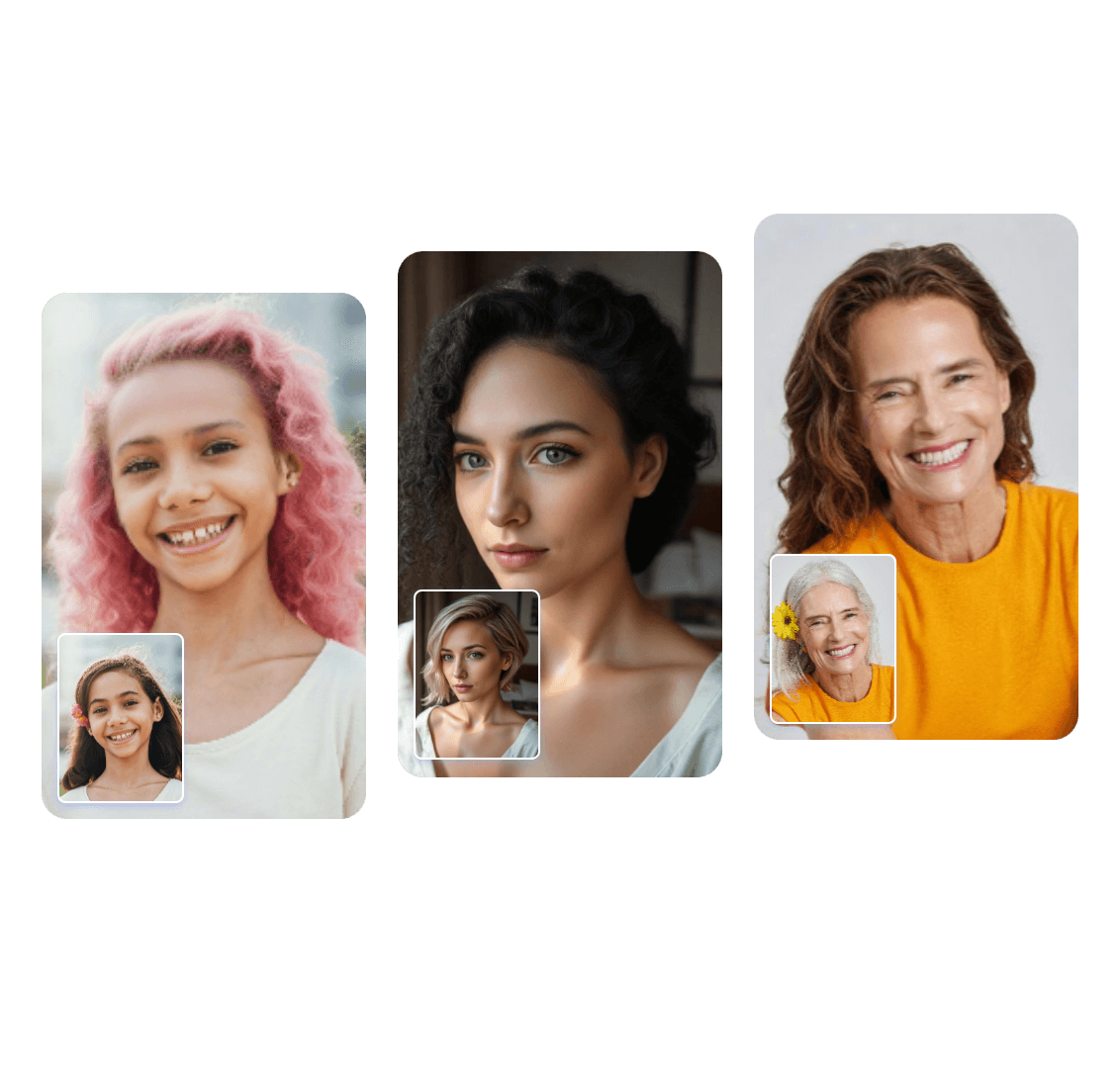 Universal curly hair filter suit all age female