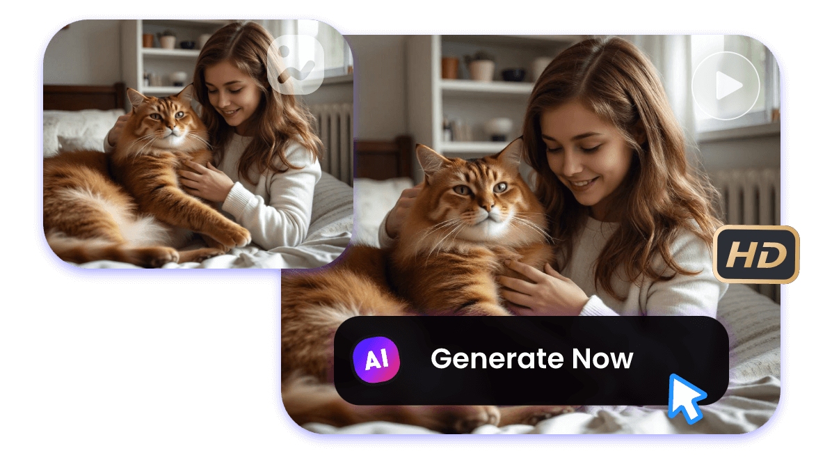 Upload an image to generate a warm video for tiktok in clipfly