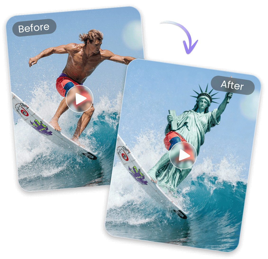 Upload your clip to edit directly through text prompt