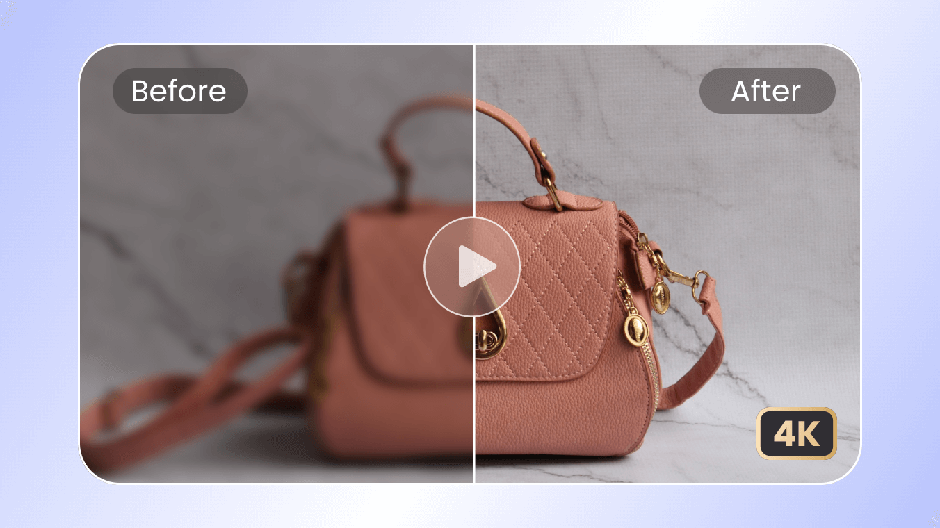 Upscale a product video to 4k with clipfly