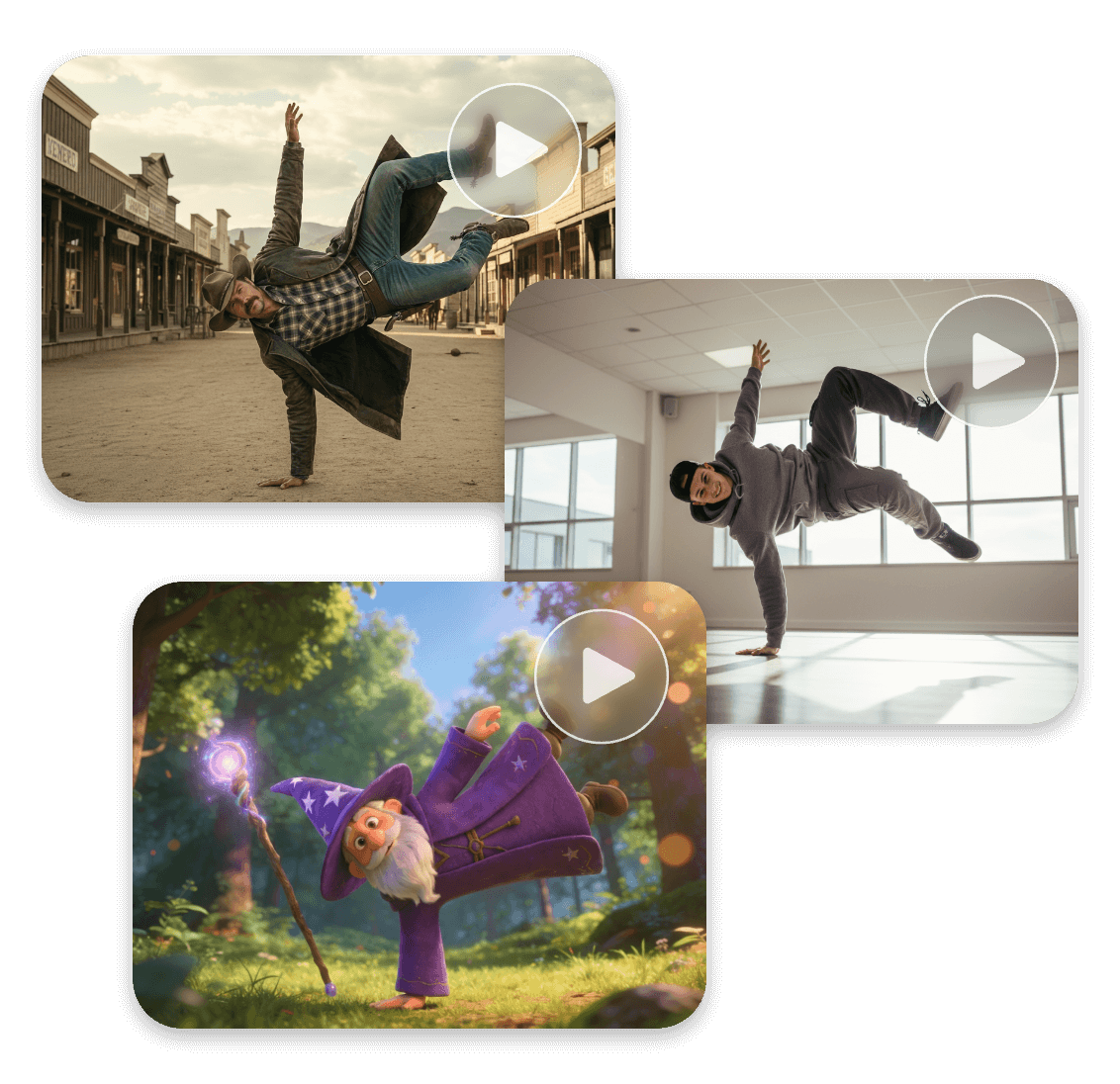 Use ai motion control to apply one motion pattern into multiple styles or images