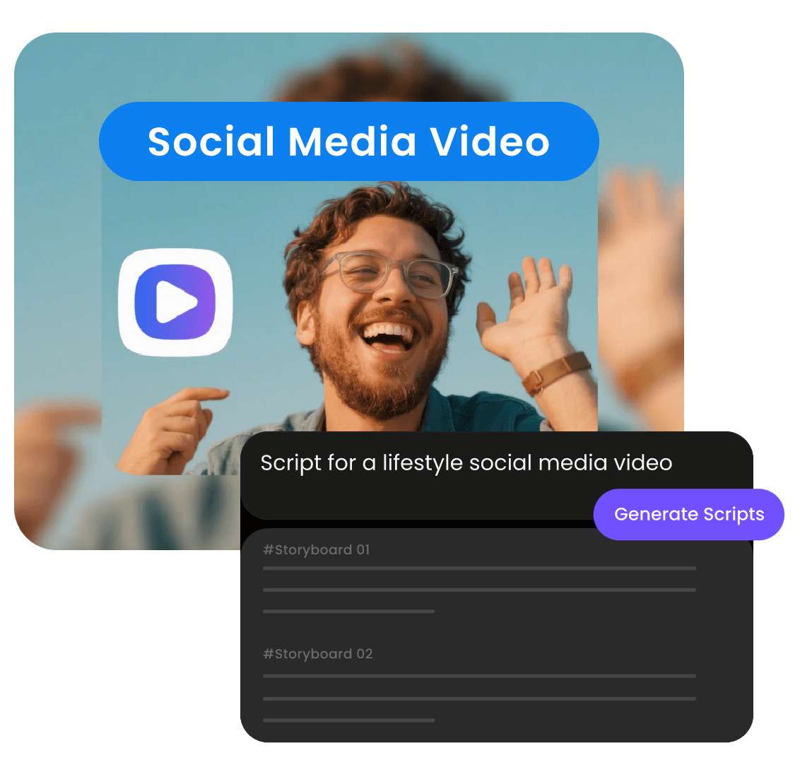 Use ai to create a lifestyle video script for social media