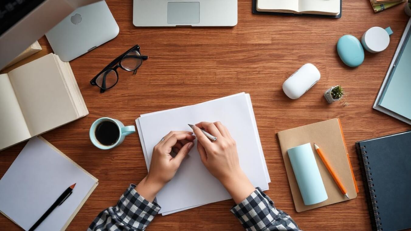 Use ai to generate a video of a studying man