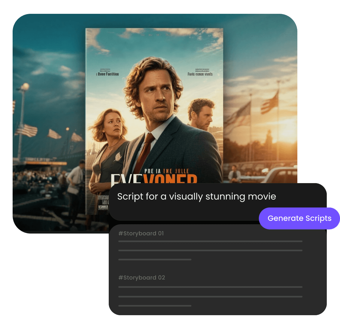 Use ai to write a screenplay for a visually stunning movie