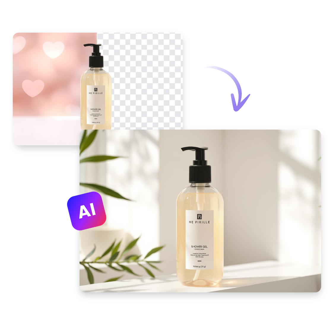 Use clipfly ai background generator to remove and replace a new background for a product