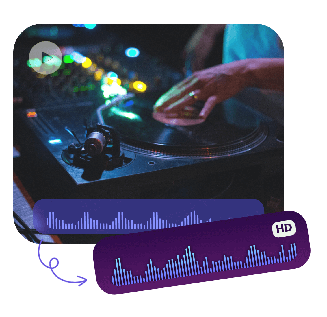 Use o extrator de áudio Clipfly para manter o áudio em alta qualidade