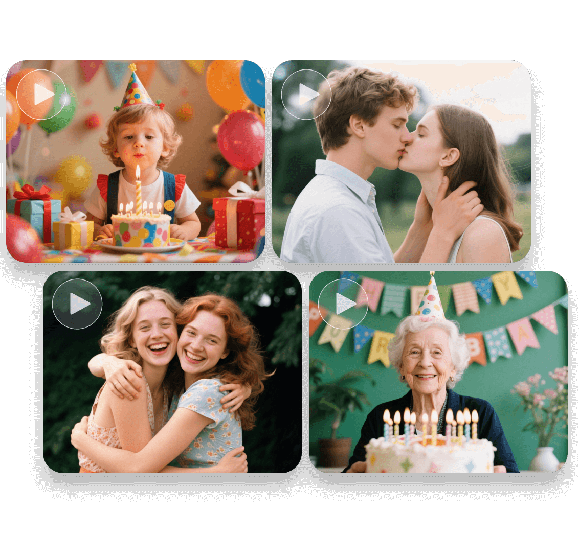 Use clipfly to generate birthday videos with ai and combine them with ai birthday songs