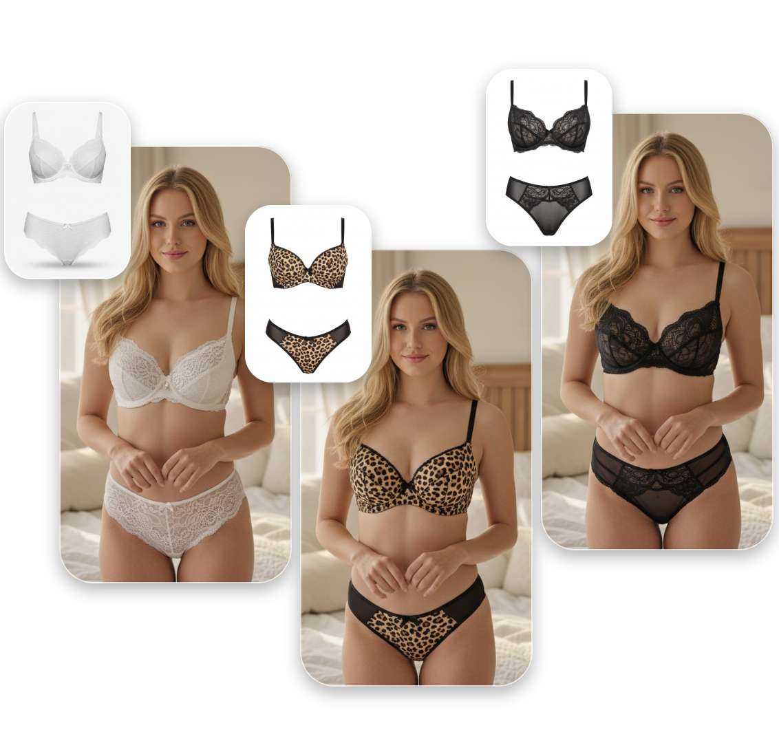 素早い試着のためのバーチャル下着テンプレート