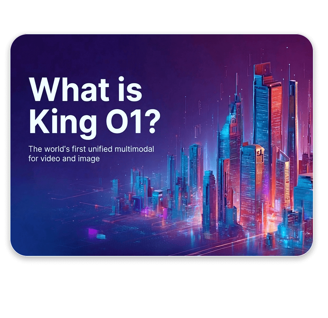 What is the new updated mulit modal kling O1 ai model