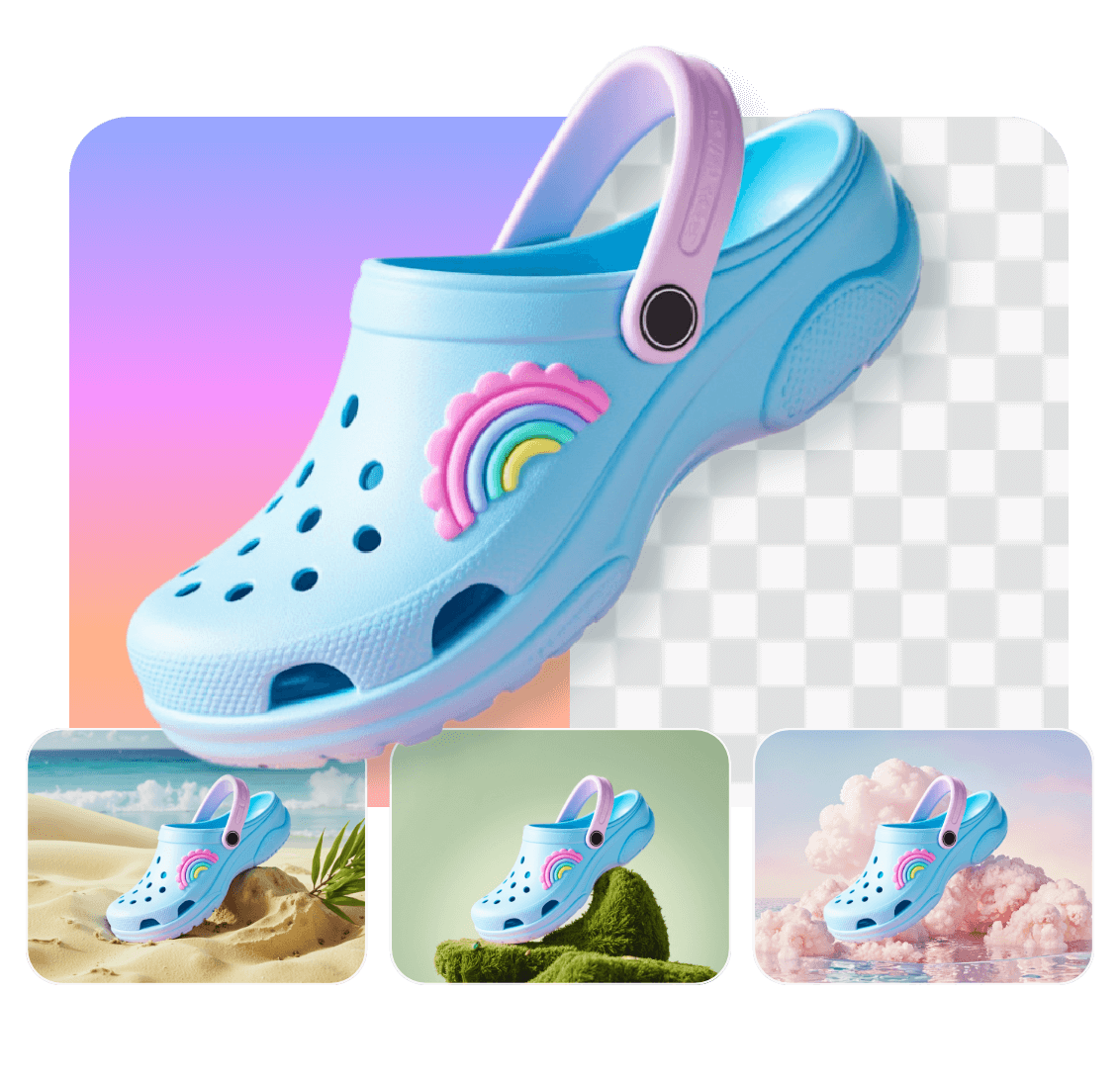 You can choose a satisfied background for your image with clipfly white remover